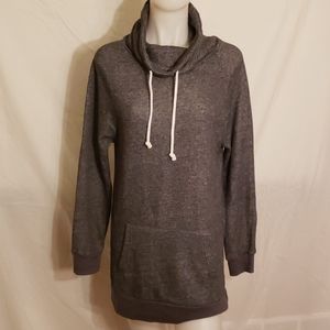 NWOT - DEREK HEART Long Cowl Neck Sweatshirt